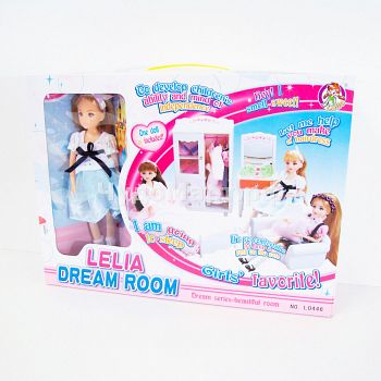 Кукла в спальне "Lelia Dream Room" (L0446)