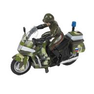Мотоцикл металлический инерционный с фигуркой "Военный"