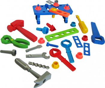 Набор детских инструментов с верстаком (Пластмастер 22125)