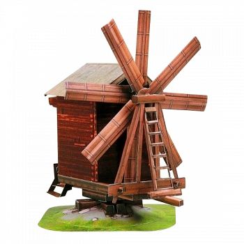 Сборная модель из картона "Ветряная мельница" (Умная Бумага 181)