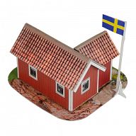 Сборная модель из картона "Шведский домик" (15 деталей)