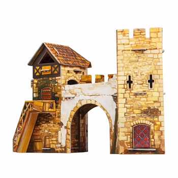 Сборная модель из картона "Старые ворота" (Умная Бумага 244-01)