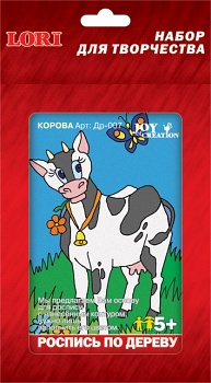 Роспись по дереву "Корова" (Lori Др-007)
