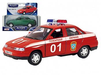 Модель автомобиля "ЛАДА 2110. Пожарная служба" (Autotime Collection 7866)