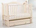 Кровать с маятником 120x60 Гандылян "Моника" слоновая кость