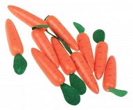 Счетный материал из дерева "Морковка" (10 элементов)