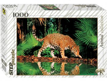 Пазл "Animal Collection. Леопард у воды" (Степ Пазл 79011)