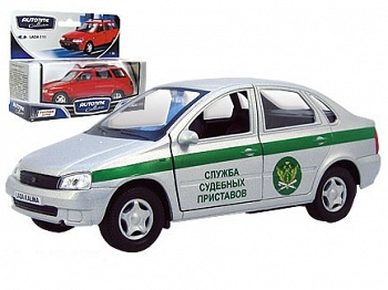 Модель автомобиля "ЛАДА КАЛИНА. Судебные приставы" (Autotime Collection 34240)