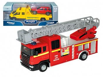 Модель грузового автомобиля "SCANIA FIRE" (Autotime Collection 10832-11)