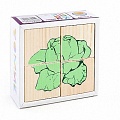 Деревянные кубики "Сложи рисунок. Овощи" (4 элемента)