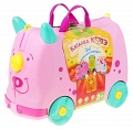 Розовая каталка-чемодан для игрушек "Котэ"