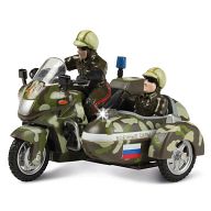 Мотоцикл металлический инерционный с фигурками "Военные силы"