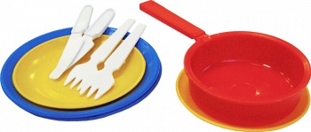 Набор игрушечной посуды "Завтрак" (Пластмастер 21009)