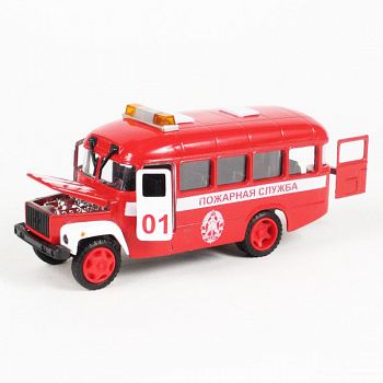 Машина металлическая инерционная "КАВЗ 3976. Пожарная служба" (Технопарк CT10-069-1)