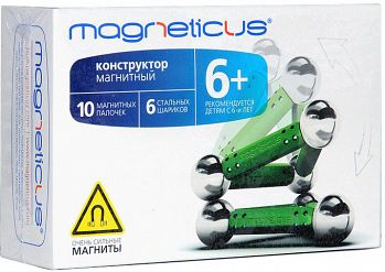 Магнитный конструктор "Зеленый" (Magneticus МК-0016G)