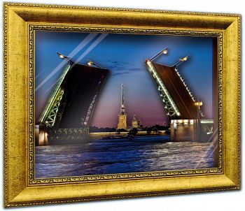 Объемная картина "Мосты мира. Благовещенский мост" (Vizzle 0153)