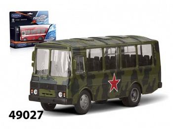 Модель автомобиля "ПАЗ-32053. Армейский" (Autotime Collection 49027)