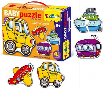 Контур-пазл "Baby Puzzle. Транспорт" (ToysUnion 00-601)