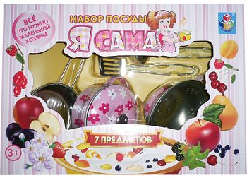 Набор игрушечной посуды "Я сама. Розовый" (1 TOY Т54602)