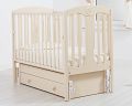 Кровать с маятником 120x60 Гандылян "Диана" слоновая кость