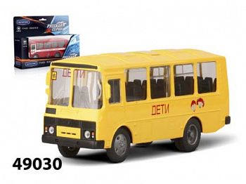 Модель автомобиля "ПАЗ-32053. Школьный автобус" (Autotime Collection 49030)