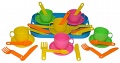Набор игрушечной посуды с подносом на 6 персон "Минутка"