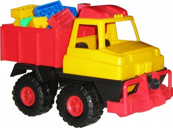 Автомобиль грузовой + конструктор (Пластмастер 31002)