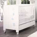 Кровать 140x70 Micuna Juliette Luxe Relax Big белый/голубой