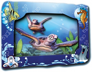 Объемная картинка "Морские черепахи" (Vizzle 0144)
