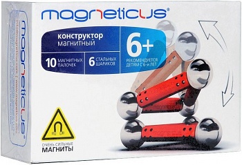 Магнитный конструктор "Красный" (Magneticus МК-0016R)
