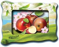 Объемная картинка в рамке "Яблоки" (9 деталей)