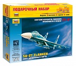 Сборная модель "Подарочный набор. Советский истребитель завоевания превосходства в воздухе Су-27"