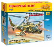 Сборная модель "Подарочный набор. Российский ударный вертолет Ка-50 "Черная акула"